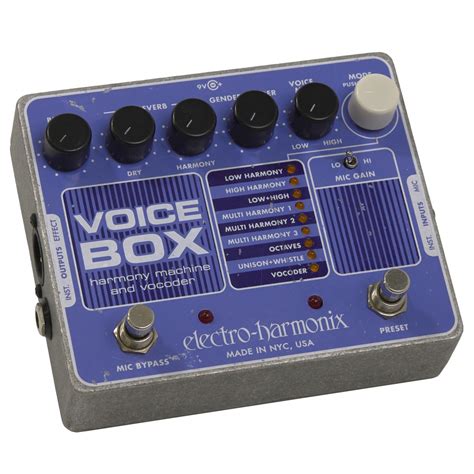 electro harmonix voice box tutorial|voice instrument.